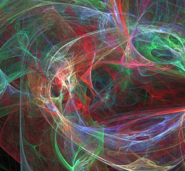 Dijital fraktal resimlerinden birinin resmi