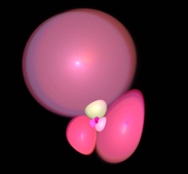 Dijital fraktal resimlerinden birinin resmi