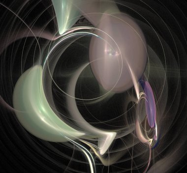 Dijital fraktal resimlerinden birinin resmi