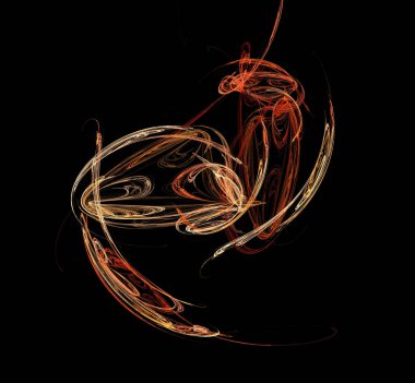 Dijital fraktal resimlerinden birinin resmi