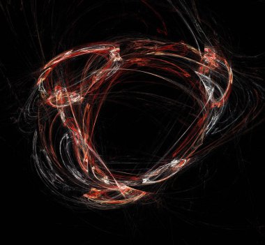 Dijital fraktal resimlerinden birinin resmi