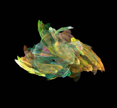 Dijital fraktal resimlerinden birinin resmi