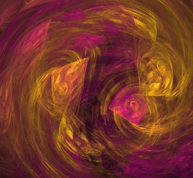 Dijital fraktal resimlerinden birinin resmi