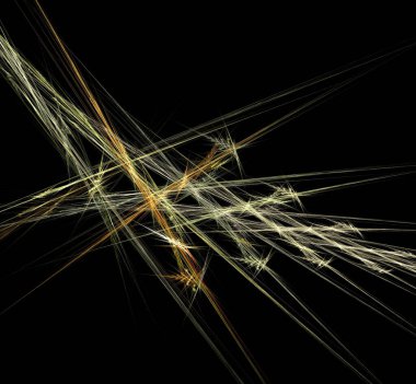 Dijital fraktal resimlerinden birinin resmi