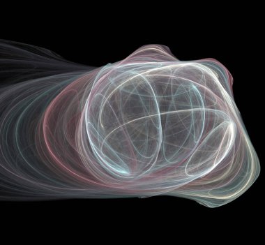 Dijital fraktal resimlerinden birinin resmi