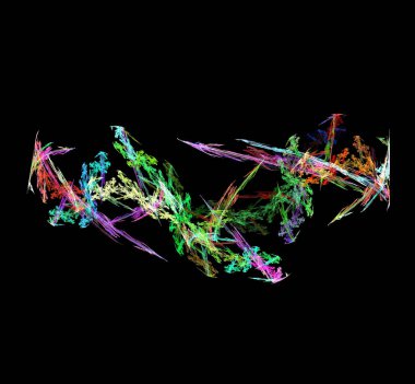 Dijital fraktal resimlerinden birinin resmi