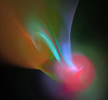 Dijital fraktal resimlerinden birinin resmi