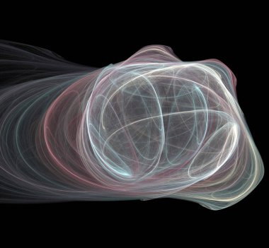 Dijital fraktal resimlerinden birinin resmi