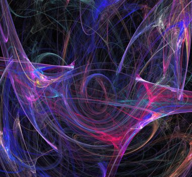 Dijital fraktal resimlerinden birinin resmi