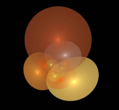 Dijital fraktal resimlerinden birinin resmi