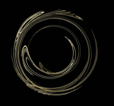 Dijital fraktal resimlerinden birinin resmi