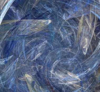 Dijital fraktal resimlerinden birinin resmi