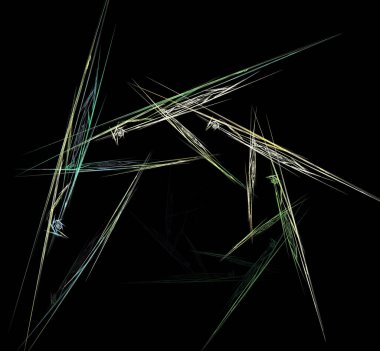 Dijital fraktal resimlerinden birinin resmi