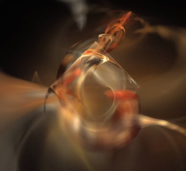 Dijital fraktal resimlerinden birinin resmi