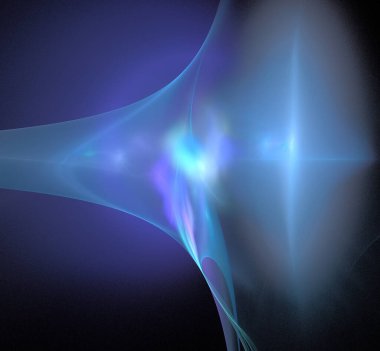 Dijital fraktal resimlerinden birinin resmi