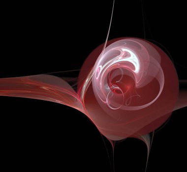 Dijital fraktal resimlerinden birinin resmi