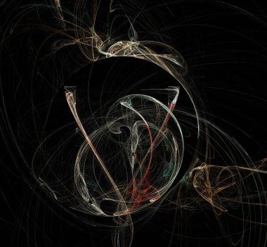 Dijital fraktal resimlerinden birinin resmi