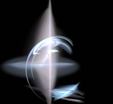 Dijital fraktal resimlerinden birinin resmi