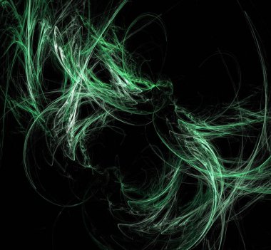 Dijital fraktal resimlerinden birinin resmi