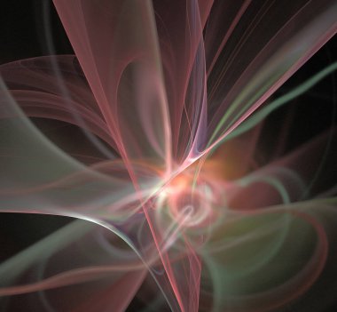 Dijital fraktal resimlerinden birinin resmi