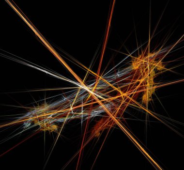 Dijital fraktal resimlerinden birinin resmi