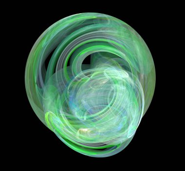 Dijital fraktal resimlerinden birinin resmi