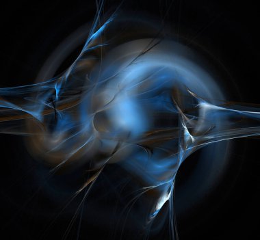 Dijital fraktal resimlerinden birinin resmi