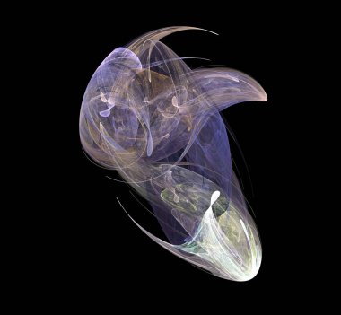 Dijital fraktal resimlerinden birinin resmi