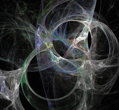 Dijital fraktal resimlerinden birinin resmi