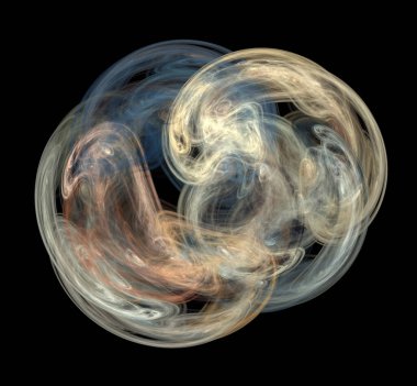 Dijital fraktal resimlerinden birinin resmi