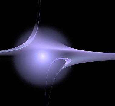 Dijital fraktal resimlerinden birinin resmi