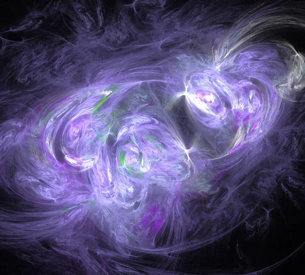 Siyah Renk Üzerine Bir Dijital Fraktal Resmi