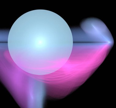 Dijital fraktal resimlerinden birinin resmi