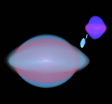 Dijital fraktal resimlerinden birinin resmi