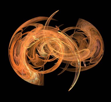 Dijital fraktal resimlerinden birinin resmi