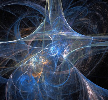 Dijital fraktal resimlerinden birinin resmi