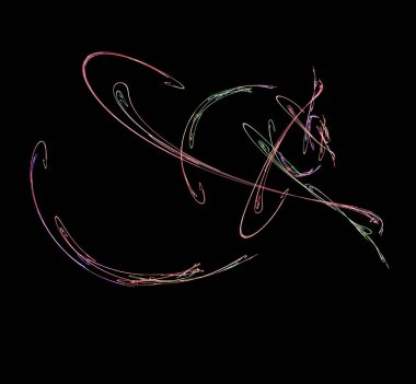 Dijital fraktal resimlerinden birinin resmi