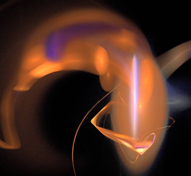 Dijital fraktal resimlerinden birinin resmi