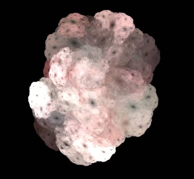 Dijital fraktal resimlerinden birinin resmi