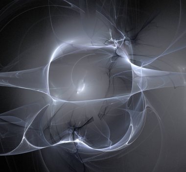 Dijital fraktal resimlerinden birinin resmi