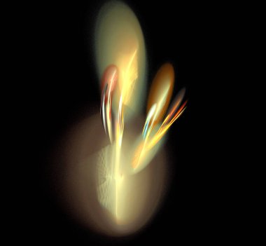 Dijital fraktal resimlerinden birinin resmi