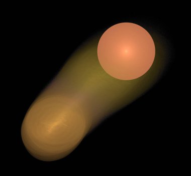 Dijital fraktal resimlerinden birinin resmi