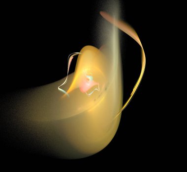 Dijital fraktal resimlerinden birinin resmi