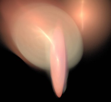 Dijital fraktal resimlerinden birinin resmi