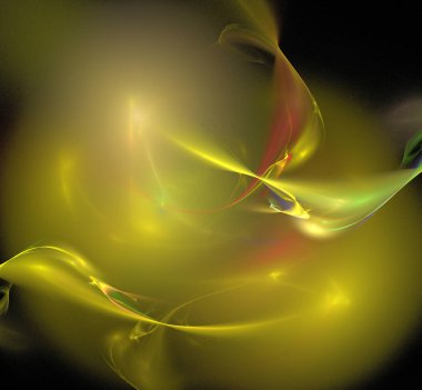 Dijital fraktal resimlerinden birinin resmi