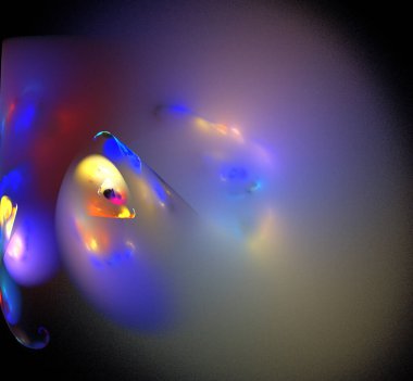 Dijital fraktal resimlerinden birinin resmi