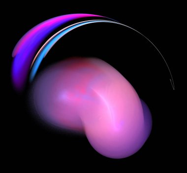 Dijital fraktal resimlerinden birinin resmi