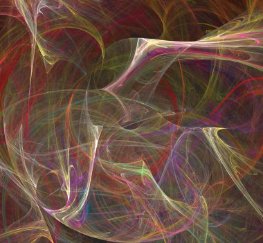 Dijital fraktal resimlerinden birinin resmi