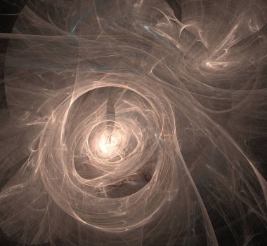 Dijital fraktal resimlerinden birinin resmi