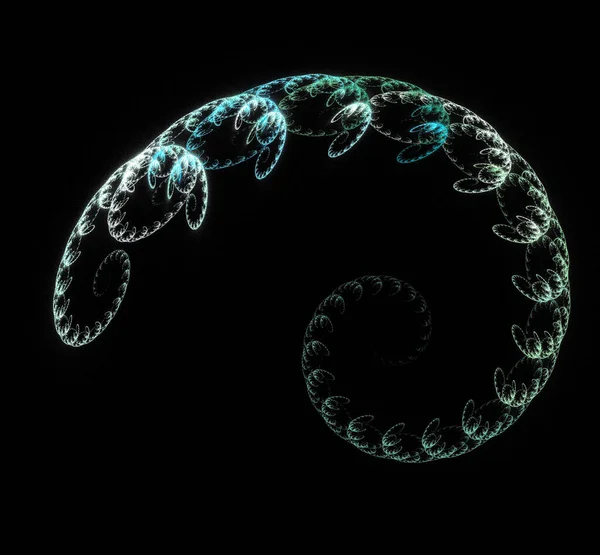 Dijital fraktal resimlerinden birinin resmi